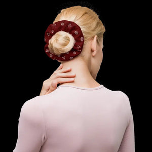 Maroon Recycled Scrunchie - Eco Chic Hair Accessory - Dipaliz - Ponytail Holders