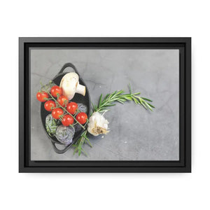 Fresh Vegetables Matte Canvas Black Frame Wall Art - Dipaliz - 12’’ x 9’’ (horizontal) / 1.25’’ - Posters Prints &