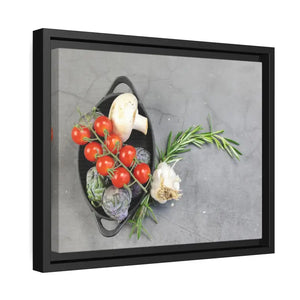 Fresh Vegetables Matte Canvas Black Frame Wall Art - Dipaliz - Posters Prints & Visual Artwork