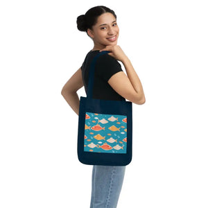Canvas Tote Bag - Eco-chic Sustainable Style - Dipaliz - one Size / Navy - Bags