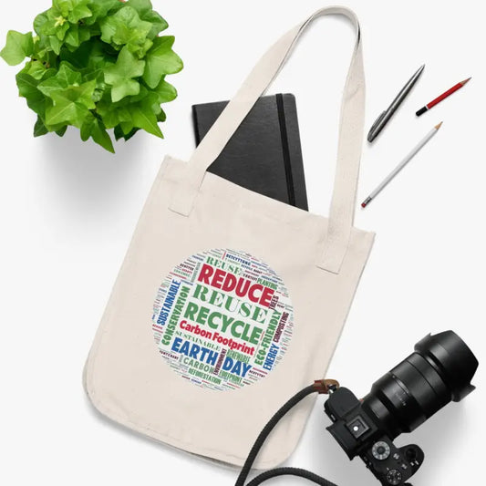 Rock Earth Day in Style with our Organic Canvas Tote! - one Size / Natural Bags