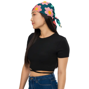 Pastel Floral Bandana - Eco Chic Print Polyester - Dipaliz - Bandanas & Headties