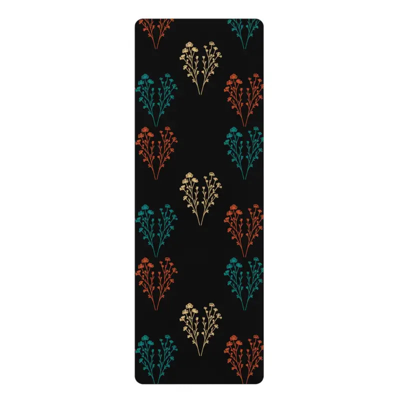 Eco-chic Rubber Yoga Mat: Elevate your Practice in Style - 24” x 68” Home Decor