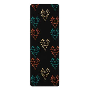 Rubber Yoga Mat - Vibrant Eco-friendly Non-slip - Dipaliz - 24” x 68” - & Pilates