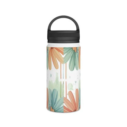 Eco-chic Stainless Steel Water Bottle with Soft Colored Florals - Mug