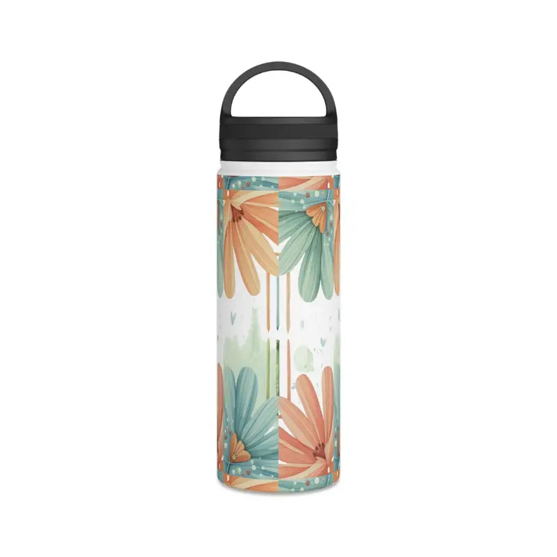 Eco-chic Stainless Steel Water Bottle with Soft Colored Florals - Mug