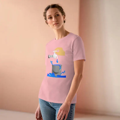 Eco-chic Women’s Premium Tee: Fashion Meets Water Savings - Pink / s T-shirt