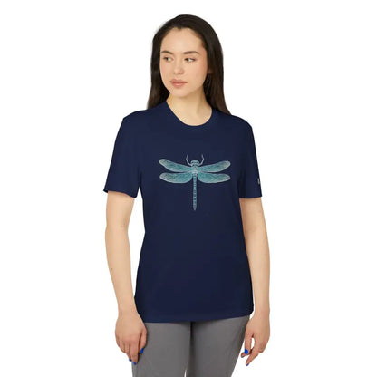 Eco-friendly Adidas® Dragonfly Tee: Recycled Polyester Perfection - Collegiate Navy / s T-shirt