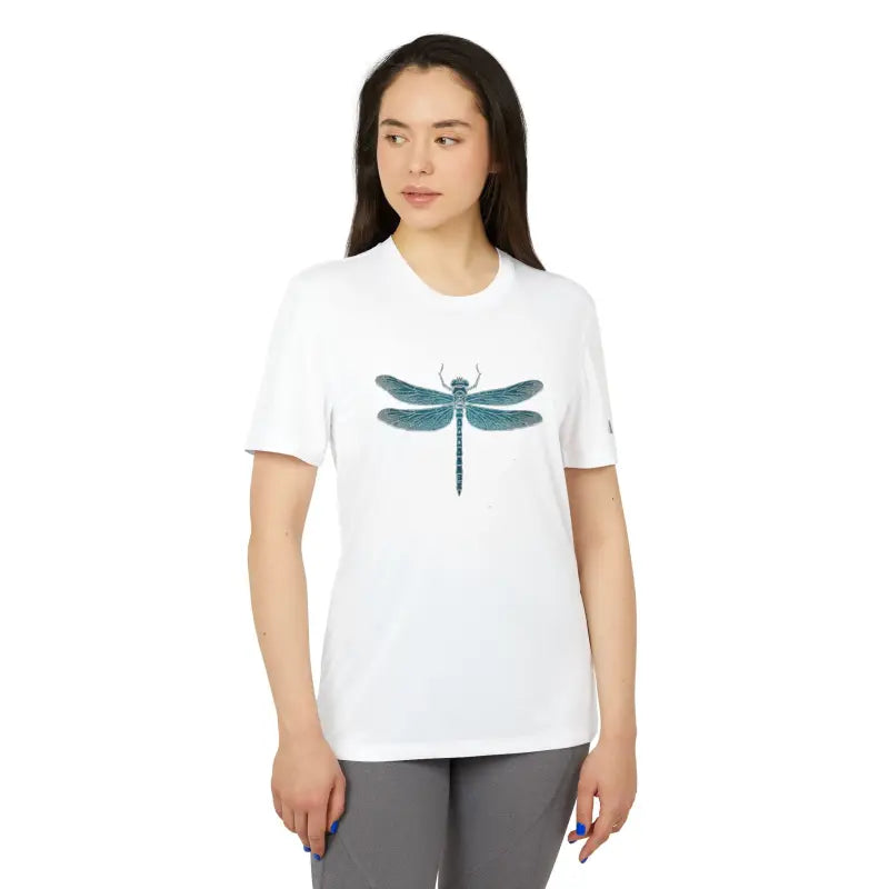 Eco-friendly Adidas® Dragonfly Tee: Recycled Polyester Perfection - White / m T-shirt