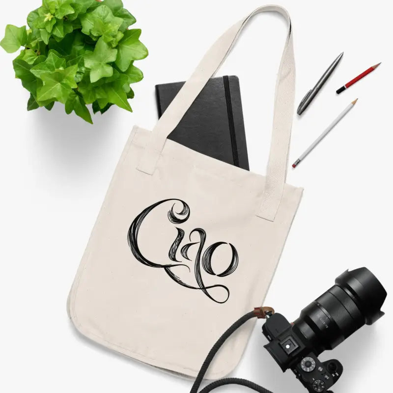 Eco-friendly Canvas Tote for the Stylish Earth Lover - one Size / Natural Bags