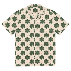 Unisex Button Shirt - Clover Leaf Print St Patricks Day - Dipaliz - Shirts