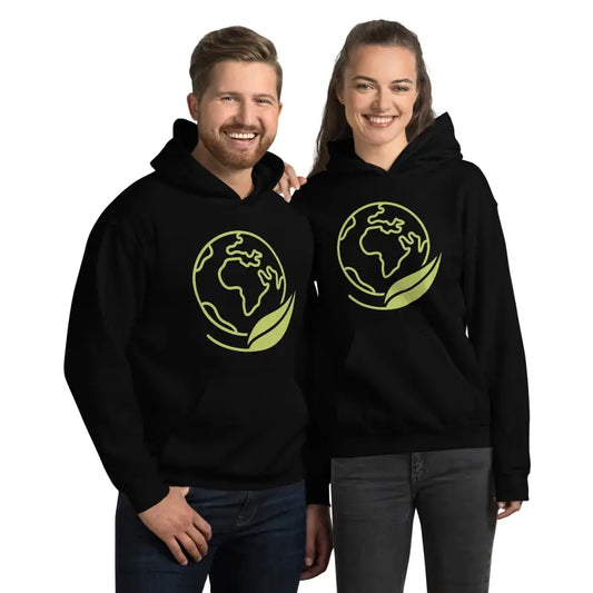 Chic Earth-friendly Unisex Hoodie for Sustainable Style - Black / s Hoodies