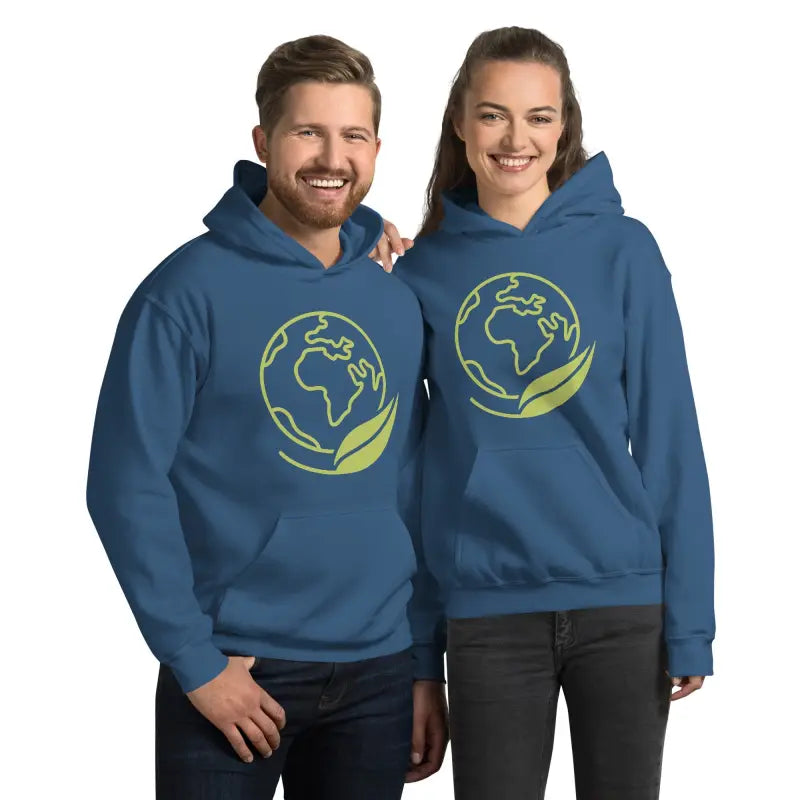 Eco-chic Unisex Hoodie: Style Meets Planet Earth Friendly - Indigo Blue / s Hoodies