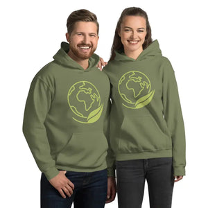 Unisex Hoodie Planet Earth Adventure Style - Dipaliz - Military Green / s - T-shirts