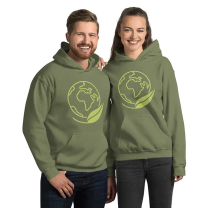 Eco-chic Unisex Hoodie: Style Meets Planet Earth Friendly - Military Green / s Hoodies