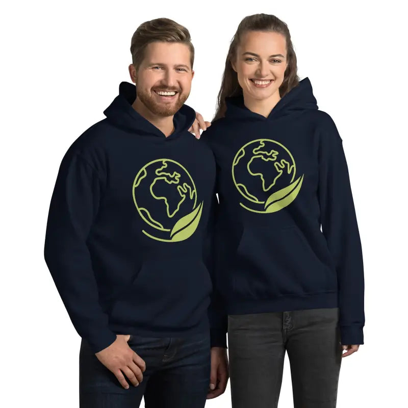 Eco-chic Unisex Hoodie: Style Meets Planet Earth Friendly - Navy / s Hoodies