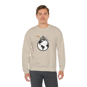 Sustainable Earth Day Crewneck - Planet Design - Dipaliz - Sweatshirts - s
