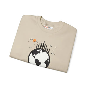 Sustainable Earth Day Crewneck - Planet Design - Dipaliz - Sweatshirts - s