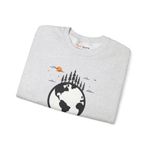 Earth Day Sweatshirt Sustainable Crewneck Planet Design - Dipaliz - Sweatshirts