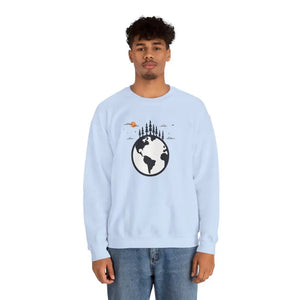 Earth Day Sweatshirt Sustainable Crewneck Planet Design - Dipaliz - Sweatshirts