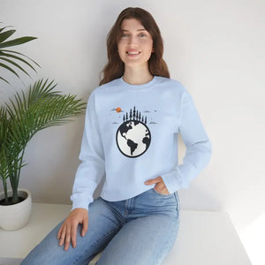 Earth Day Sweatshirt Sustainable Crewneck Planet Design - Dipaliz - Sweatshirts