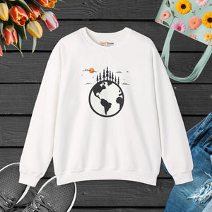 Sustainable Earth Day Crewneck - Planet Design - Dipaliz - Sweatshirts - s