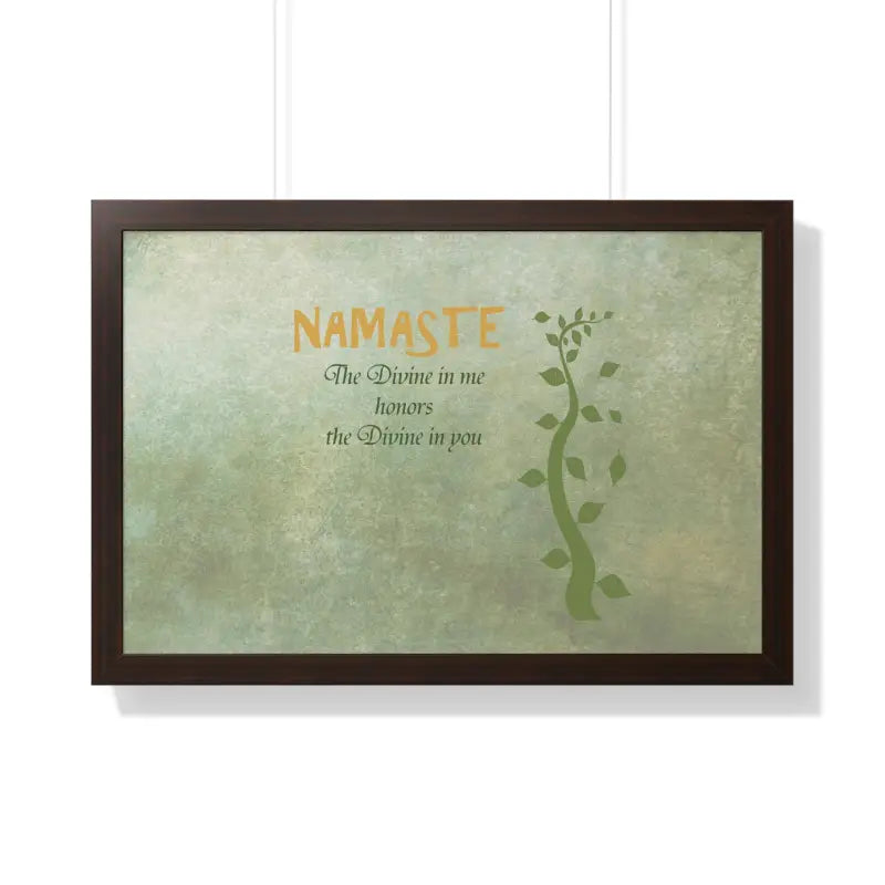 Dazzling Eco-friendly Framed Horizontal Poster for your Home - 30’’ x 20’’ / Walnut