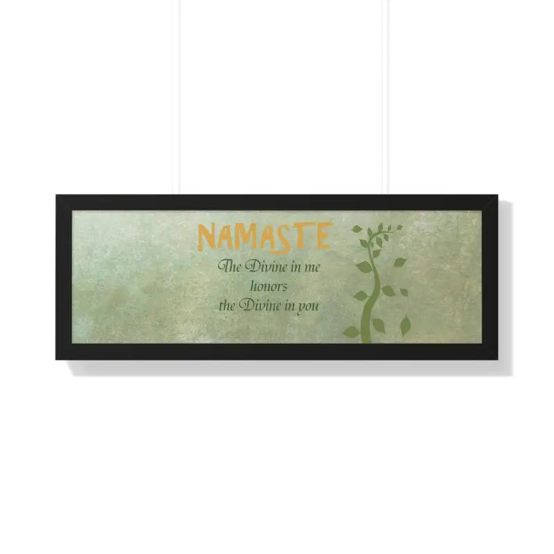 Dazzling Eco-friendly Framed Horizontal Poster for your Home - 36″ x 12″ / Black