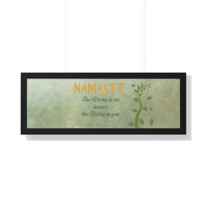 Dazzling Eco-friendly Framed Horizontal Poster for your Home - 36″ x 12″ / Black