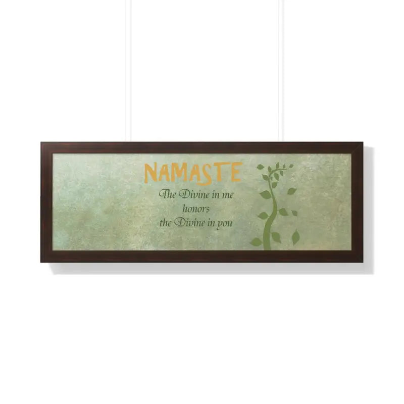 Dazzling Eco-friendly Framed Horizontal Poster for your Home - 36″ x 12″ / Walnut