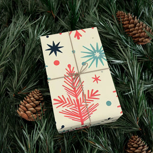 Eco-friendly Spruce Snowflakes Wrapping Paper - Holiday - Dipaliz