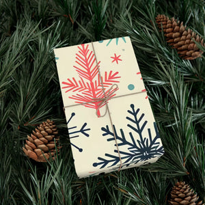 Eco-friendly Spruce Snowflakes Wrapping Paper - Holiday - Dipaliz
