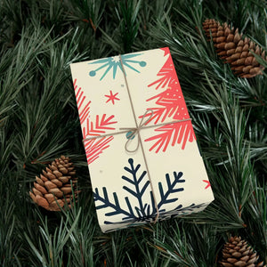 Eco-friendly Spruce Snowflakes Wrapping Paper - Holiday - Dipaliz