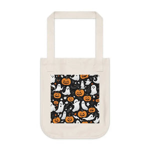 Halloween Canvas Tote - Eco-friendly Jack o Lanterns Design - Dipaliz - Bags