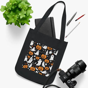 Halloween Canvas Tote - Eco-friendly Jack o Lanterns Design - Dipaliz - Bags