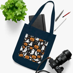 Halloween Canvas Tote - Eco-friendly Jack o Lanterns Design - Dipaliz - Bags