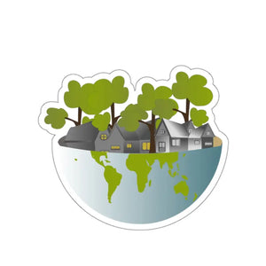 Kiss Cut Stickers - Eco Chic Save Planet Fashion - Dipaliz - 3’’ × / White - Decorative