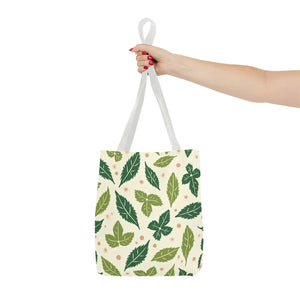 Eco Leaf Pattern Tote - Stylish Reusable Canvas - Dipaliz - Bags