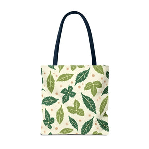 Eco Leaf Pattern Tote - Stylish Reusable Canvas - Dipaliz - Bags