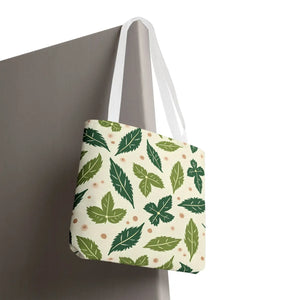 Eco Leaf Pattern Tote - Stylish Reusable Canvas - Dipaliz - Bags