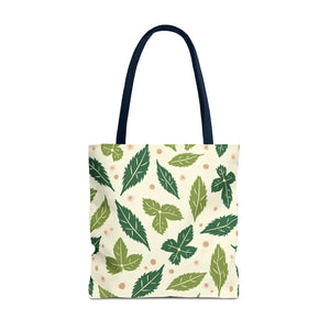Eco Leaf Pattern Tote - Stylish Reusable Canvas - Dipaliz - Bags
