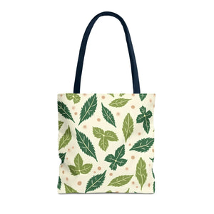 Eco Leaf Pattern Tote - Stylish Reusable Canvas - Dipaliz - Bags