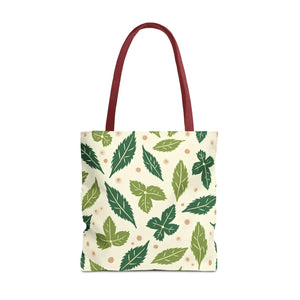 Eco Leaf Pattern Tote - Stylish Reusable Canvas - Dipaliz - Bags