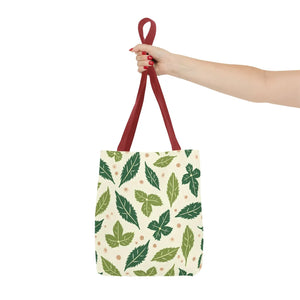 Eco Leaf Pattern Tote - Stylish Reusable Canvas - Dipaliz - Bags