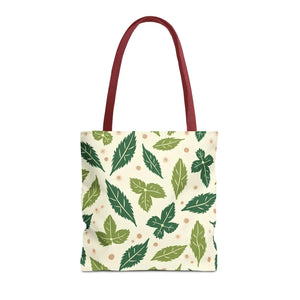 Eco Leaf Pattern Tote - Stylish Reusable Canvas - Dipaliz - Bags