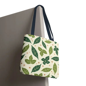 Eco Leaf Pattern Tote - Stylish Reusable Canvas - Dipaliz - Bags
