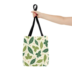 Eco Leaf Pattern Tote - Stylish Reusable Canvas - Dipaliz - Bags