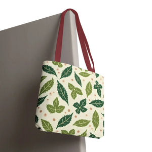 Eco Leaf Pattern Tote - Stylish Reusable Canvas - Dipaliz - Bags