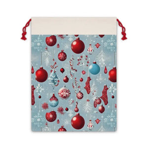 Christmas Decorations Linen Bag - Eco-friendly Reusable - Dipaliz - 19.7’’ x 26’’ - Gift Bags