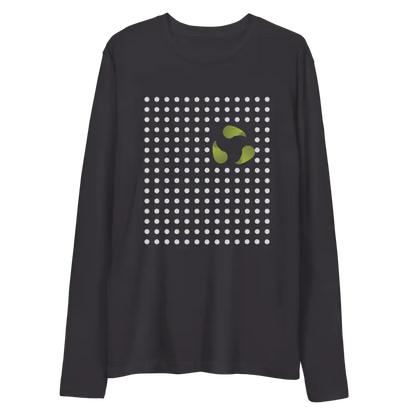 Turn Heads with Dipaliz Recycle Symbol Long Sleeve Tee - Heavy Metal / s T-shirt